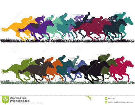 Free horse racing Clipart Images .